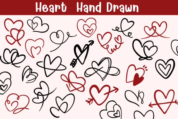 Bring Spontaneous Charm to Designs with Heart Hand Drawn