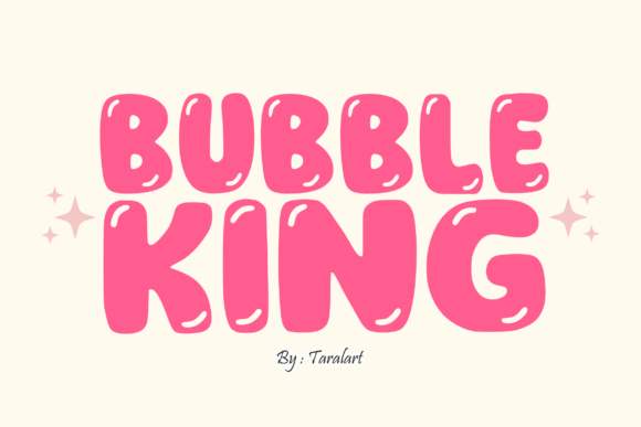 Bubble King: A Playful Typeface for Creative Brands