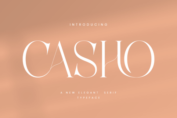 Casho: A Serif Font Where Luxury Meets Artistry