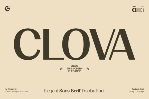 Clova: The Modern Sans-Serif for Timeless Brand Elegance