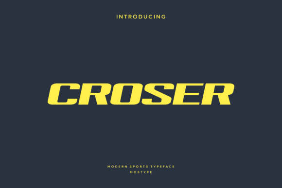 Croser: The Bold Typeface for High-Impact Visuals