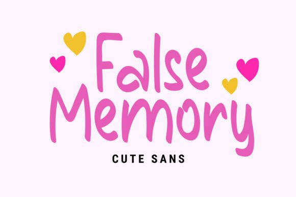 False Memory: A Handwritten Font That Feels Like a Warm Hug