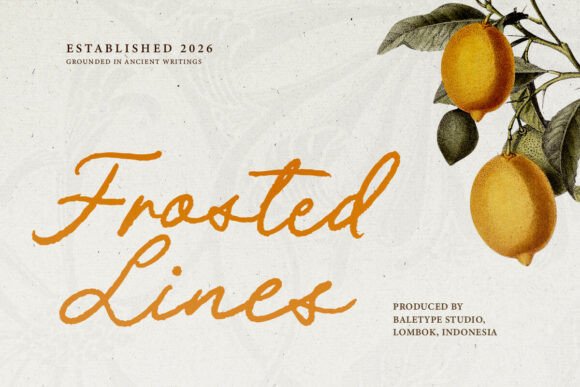Frosted Lines: A Typeface with Grit and Heritage