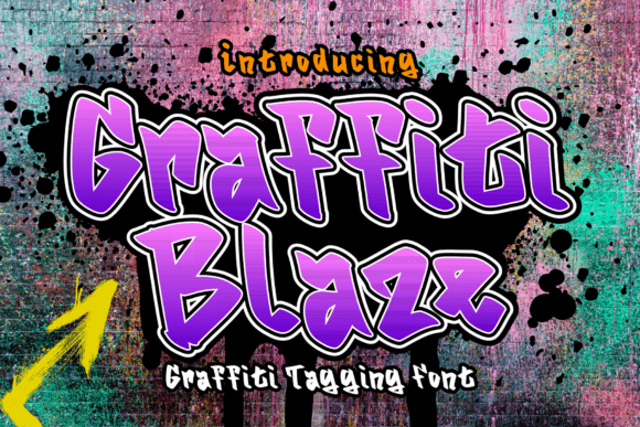 Graffitti Blaze: Igniting Urban Edge in Every Design