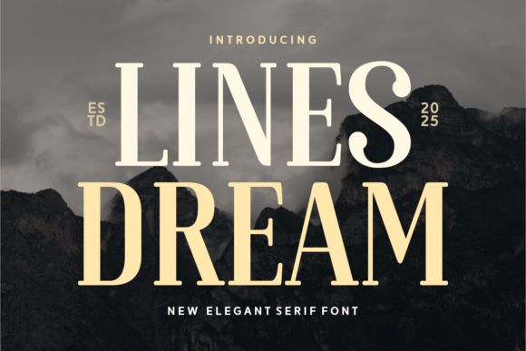 Lines Dream: A Modern Serif for Timeless Branding
