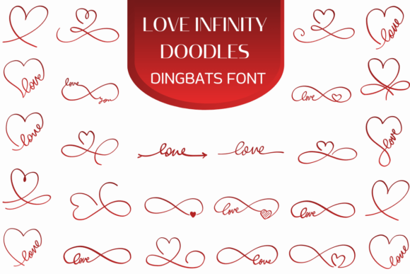 Love Infinity Doodles: A Font for Whimsical Branding & Creative Projects