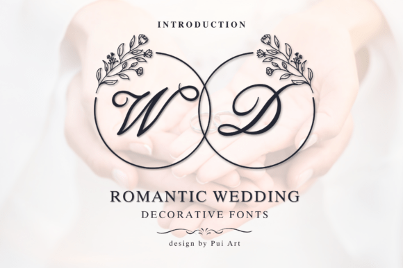 Romantic Wedding Monogram: A Font for Timeless Love Stories