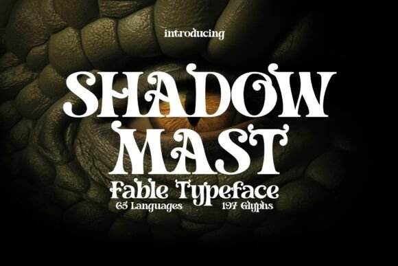 Shadowmast: The Typeface That Turns Pages into Portals