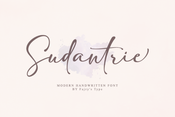 Sudantrie: The Handwritten Font That Feels Like a Conversation