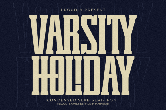 The Bold, Western Charm of the Varsity Holiday Typeface