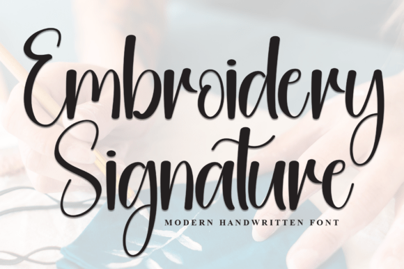 The Handwritten Charm of Embroidery Signature