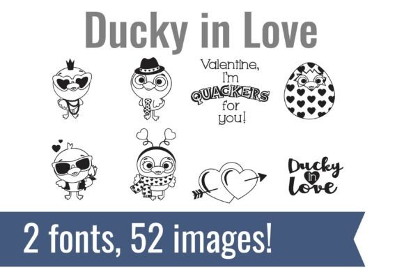 Unleash Your Creativity with the Ducky in Love Font Bundle